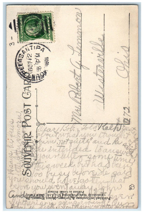 1909 Reunion Presbyterian Church Mount Pleasant Pennsylvania PA Postcard