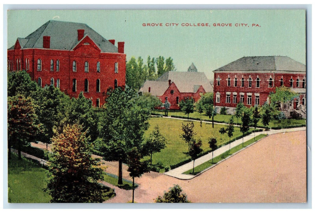 c1910 Nature Scene, Grove City College Grove City Pennsylvania PA Postcard