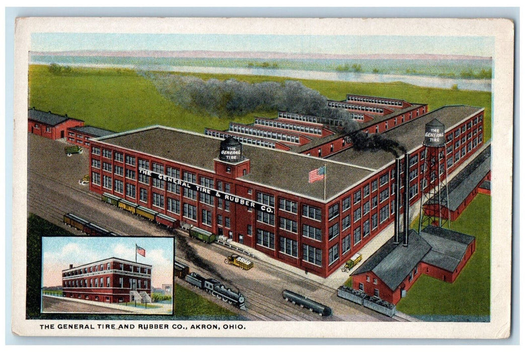 c1920's The General Tire and Rubber Co. Akron Ohio OH Unposted Postcard