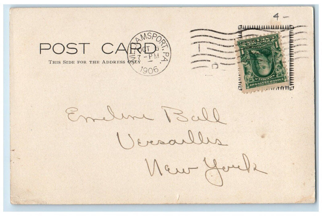 1906 Williamsport High School Williamsport Pennsylvania PA Antique Postcard