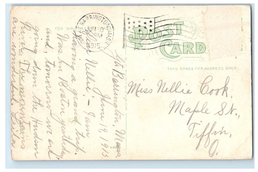 1915 Lake Mansfield Drive Great Barrington Massachusetts MA Antique Postcard