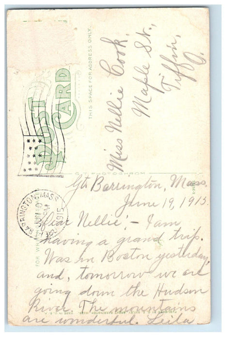 1915 Lake Mansfield Drive Great Barrington Massachusetts MA Antique Postcard