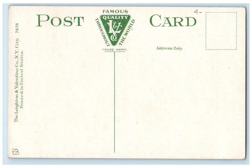 c1910 Canoe Boating on Carnegie Lake Highland Park Pittsburgh PA Postcard