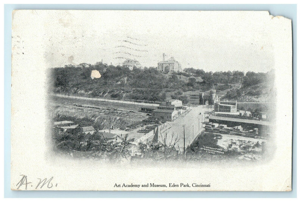 1906 Art Academy and Museum Eden Park Cincinnati Ohio OH Bucyrus Postcard