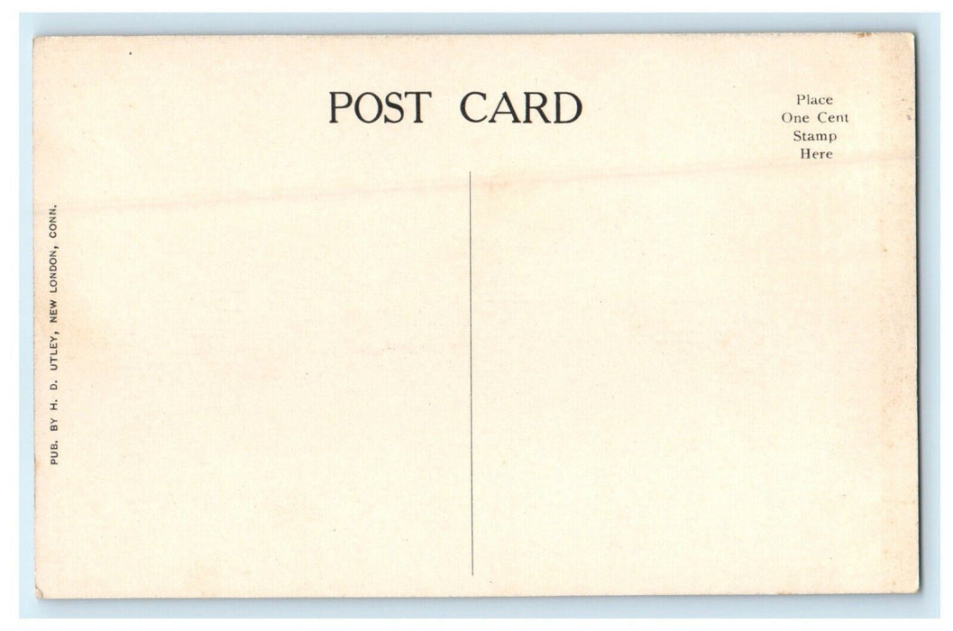 1911 Boat Sailing, Towing To Sea Unposted Antique Postcard
