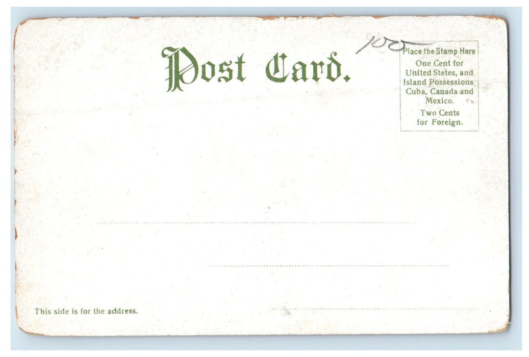 c1905 Morse High School Building Bath Maine ME Unposted Antique Postcard