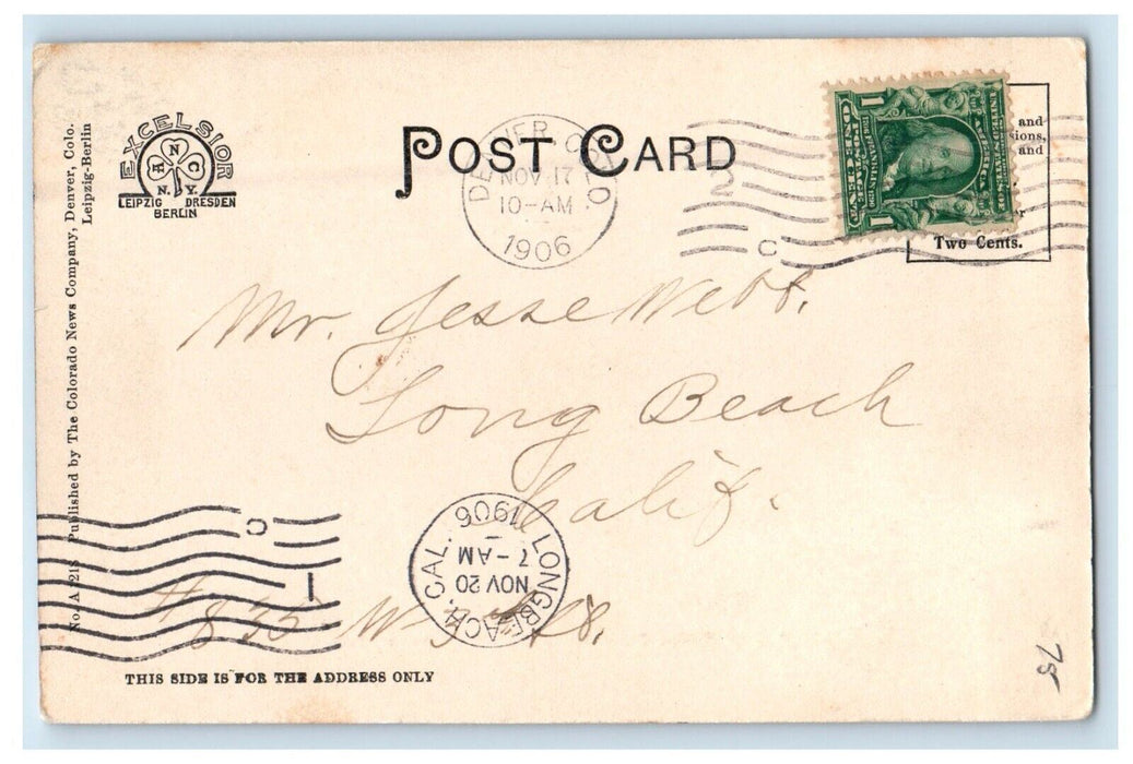 1906 A Quiet Resting Place Elitch's Gardens Denver Colorado CO Antique Postcard