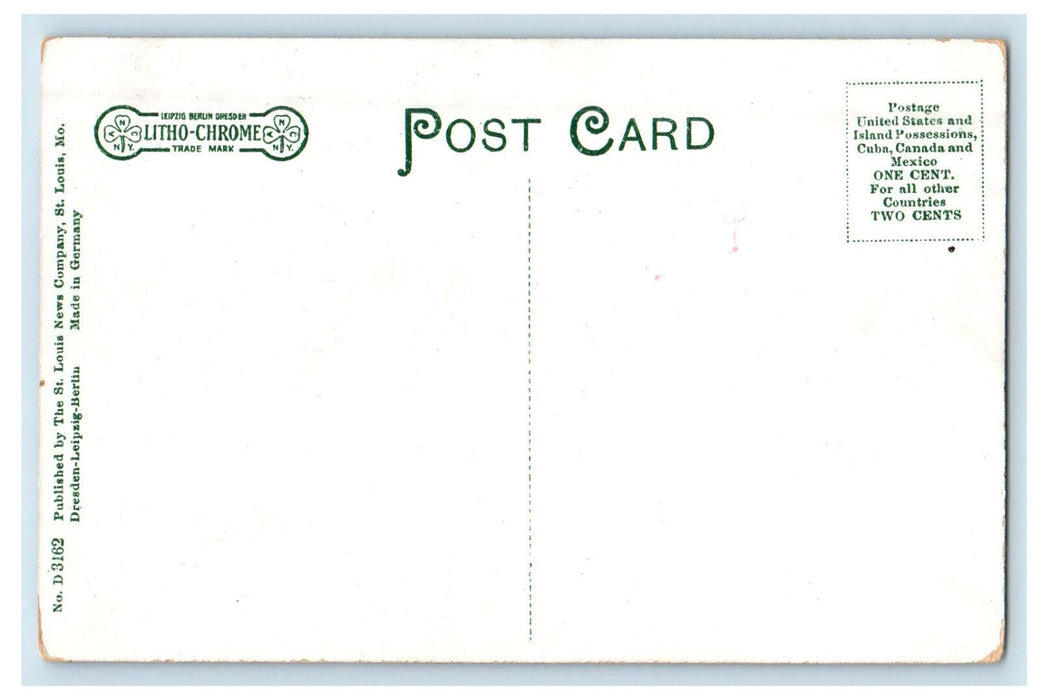 c1910 Railroad Depot Jefferson Barracks, St. Louis MO Unposted Postcard
