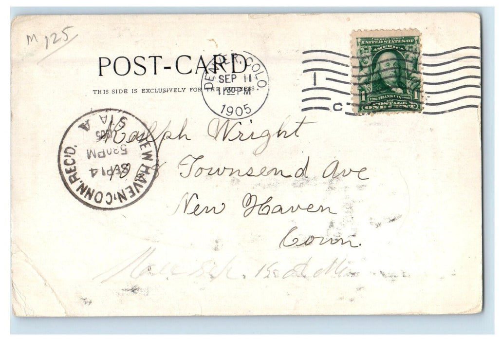 1905 Home Diary Restaurant Dining Room Interior Denver CO Antique Postcard