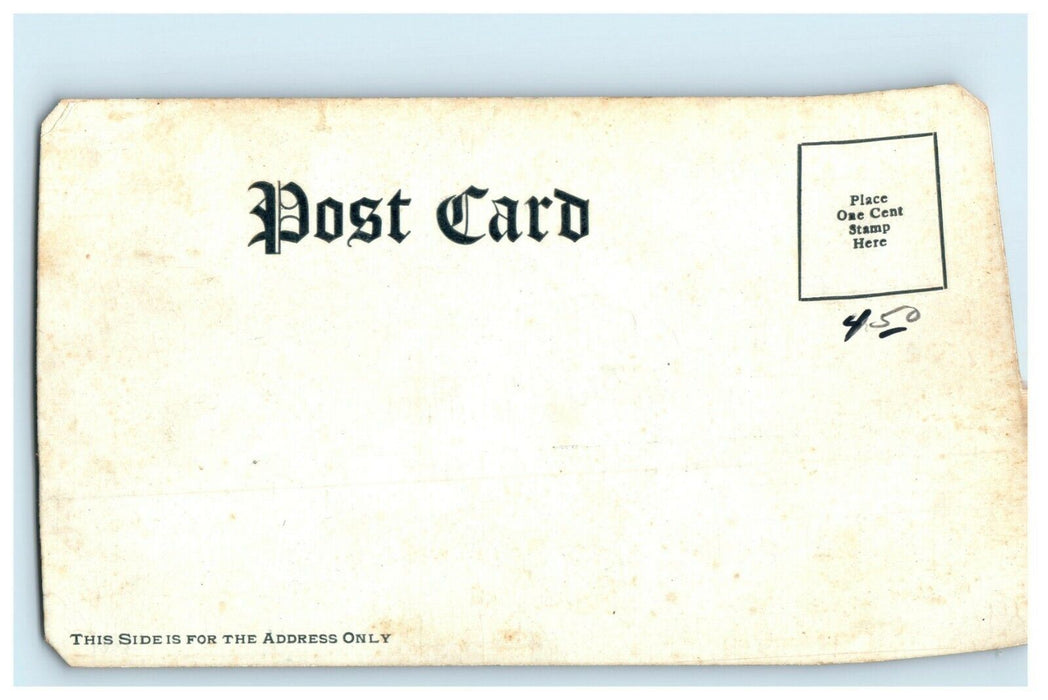 c1905 Government Building Aurora Illinois IL Extremely Thick Postcard