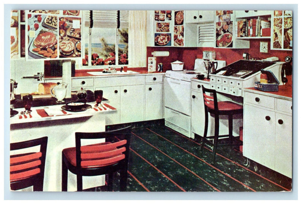 c1940 Albert Anderson & Co Flooring Advertising Flushing New York NY Postcard