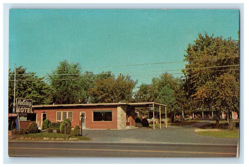 c1950 Holiday Motel and Restaurant Henderson Kentucky KY Vintage Postcard