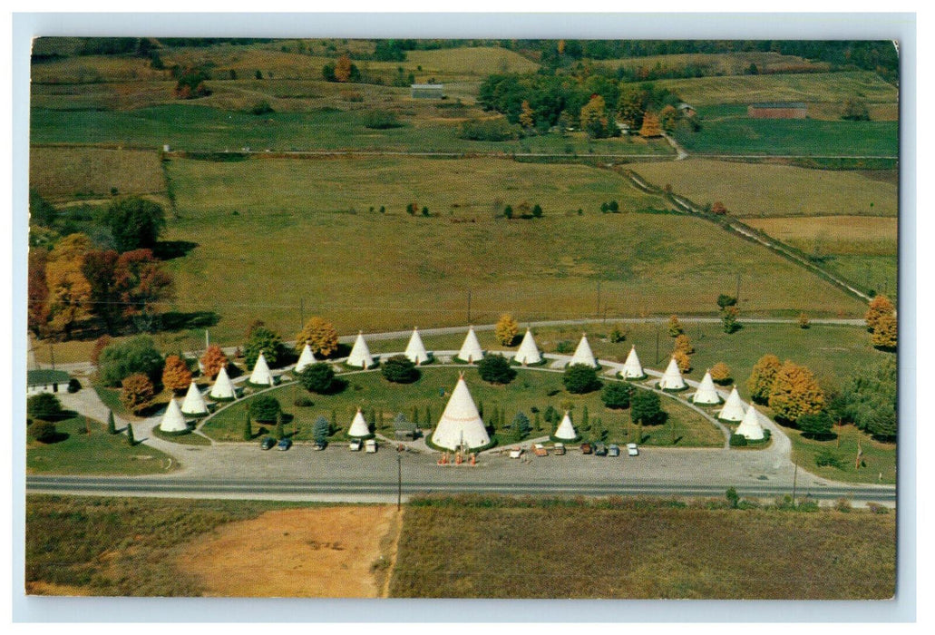1953 Wigwam Village No. 2 Cave City Kentucky KY Posted Vintage Postcard
