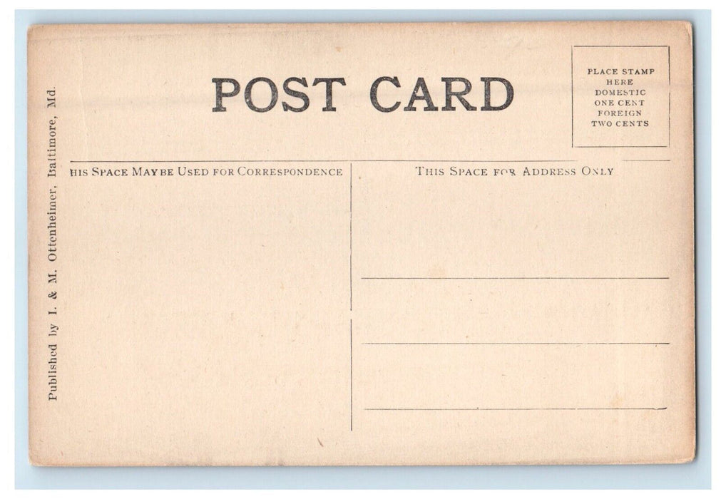 c1910's Public Waiting Room Navy Yard Soldiers Military Washington D.C. Postcard