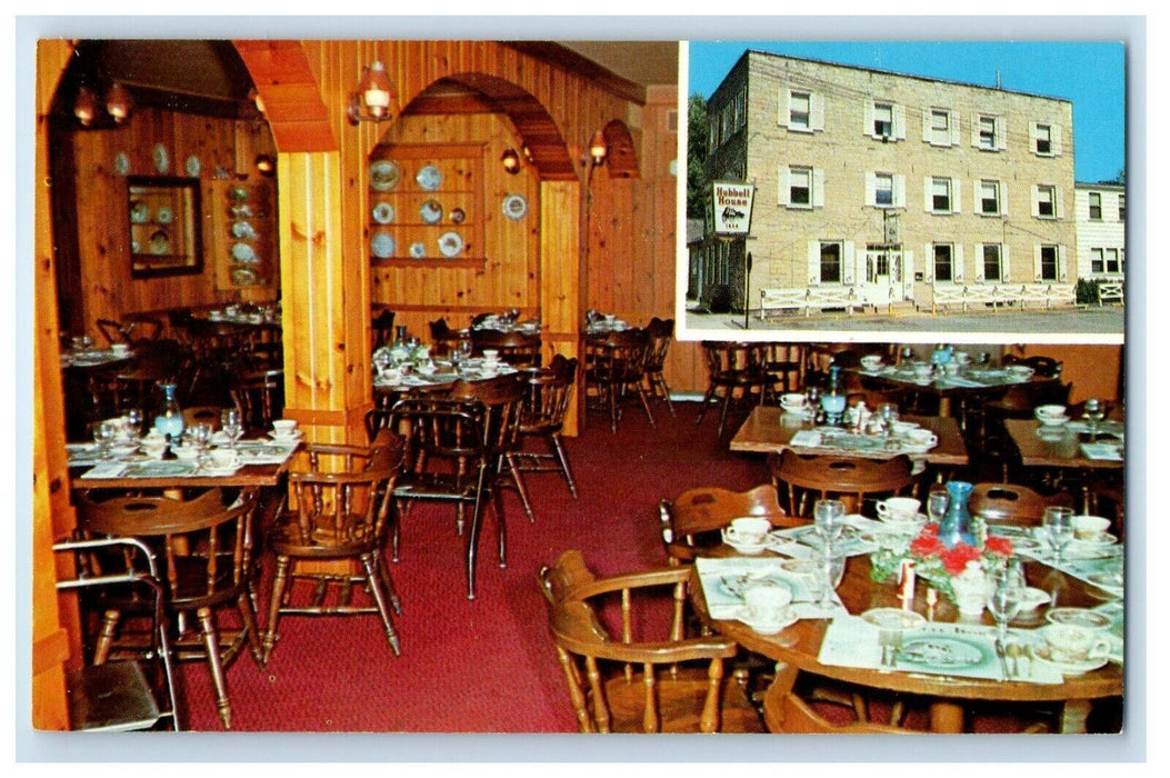 Hubble House And Dining Area Interior Mantorville Minnesota MN Vintage Postcard