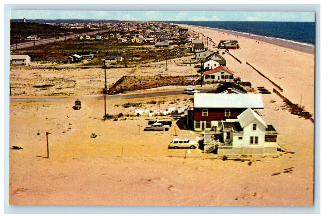 c1950 Aerial View, Greetings from Fenwick Island Maryland MD Posted Postcard