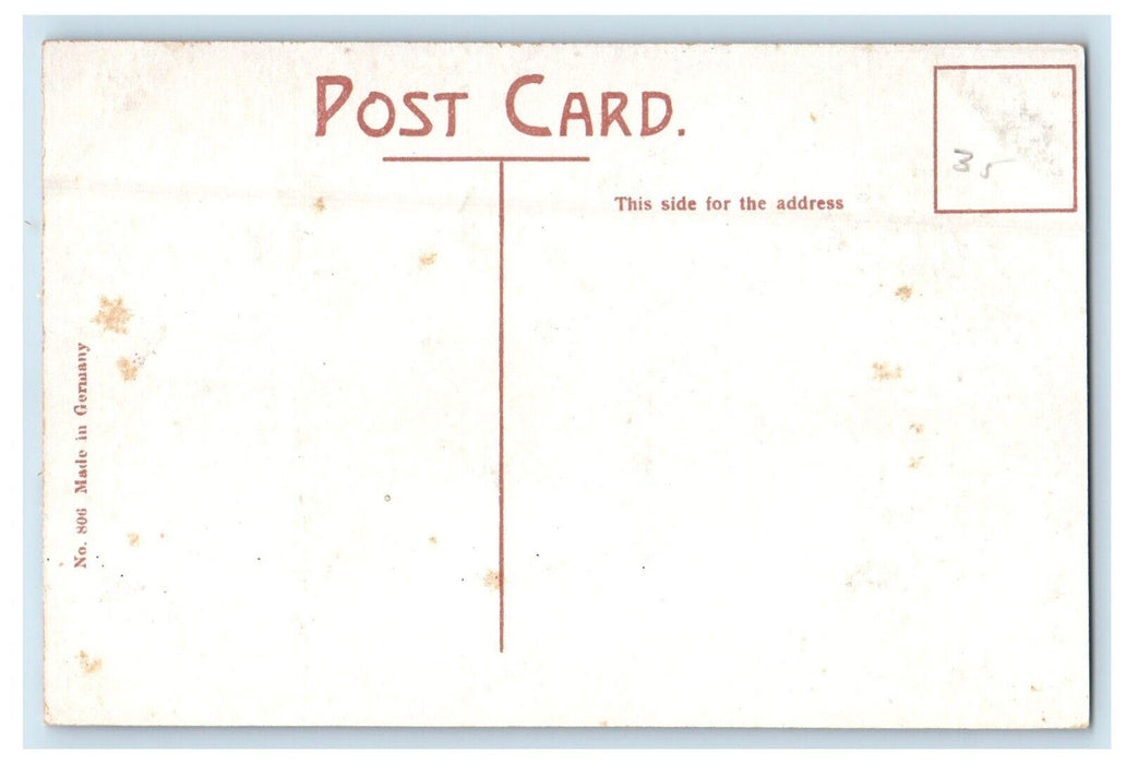 c1910's Post Office And Custom House Bath Maine ME Unposted Antique Postcard
