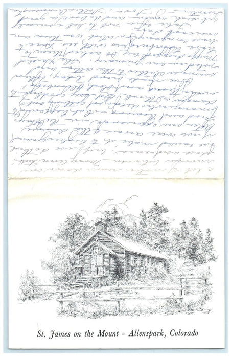 1976 Letter to Mrs. Buttler St. James on the Mount Church Allenspark Colorado CO