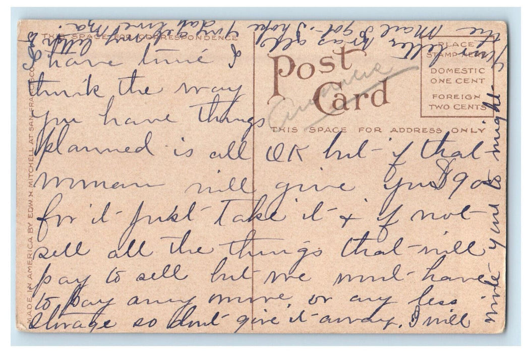 c1910 General View of Train Wagons, Buildings, Cheyenne Wyoming WY Postcard