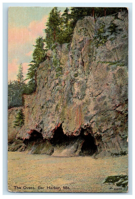 c1910's View Of The Ovens Bar Harbor Maine ME Unposted Antique Postcard