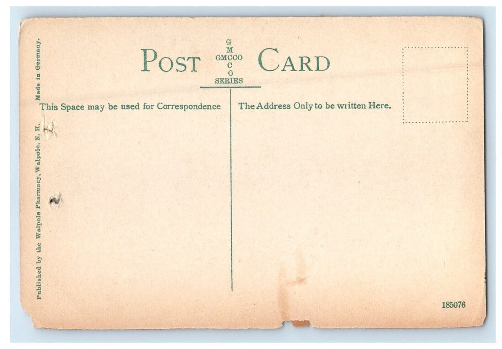 c1910's Homestead Golf Club House River Walpole New Hampshire NH Postcard