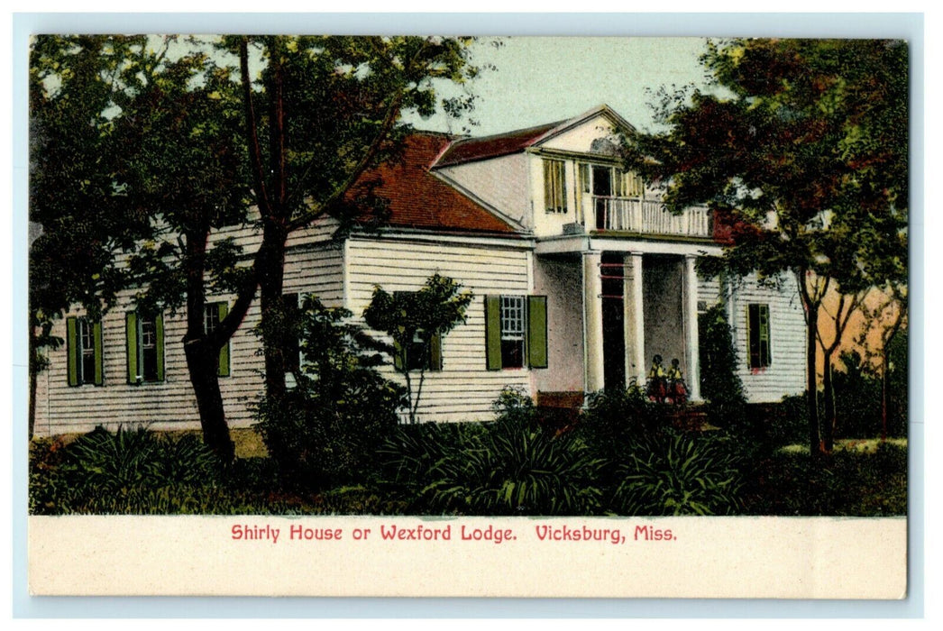 c1905 Shirly House or Wexford Lodge Vicksburg Mississippi MS Postcard