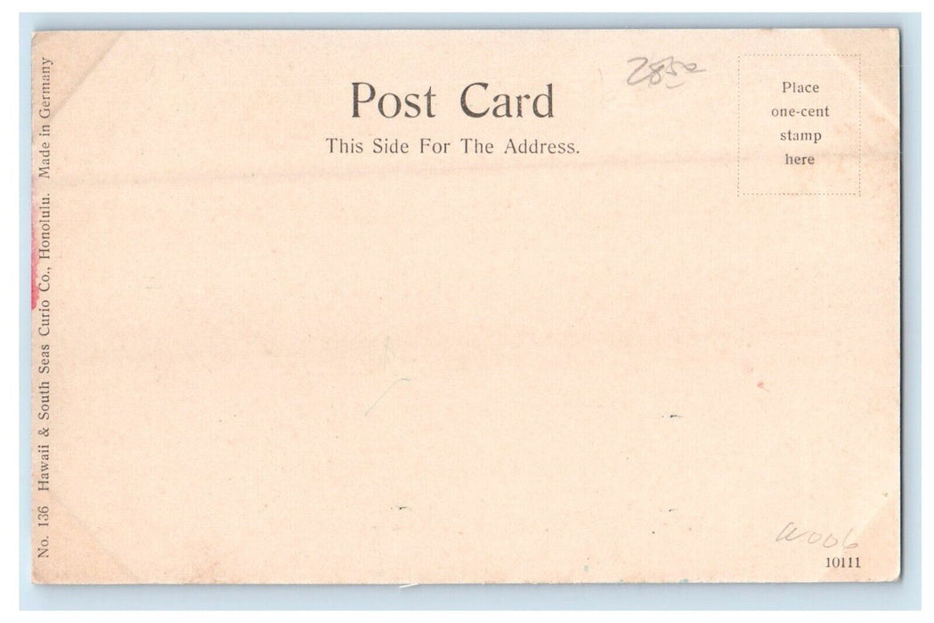 c1905 View Of Sunset In Honolulu Hawaii HI, Aloha Nui Unposted Antique Postcard