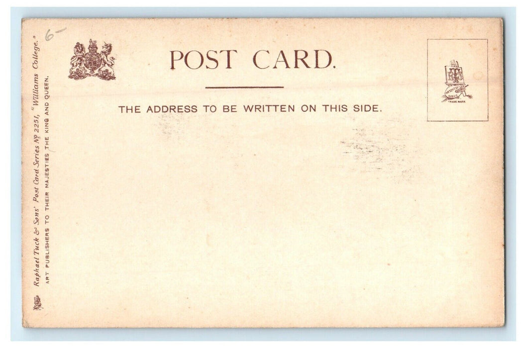 Williams West College And President's House Williamstown MA Tuck's Postcard