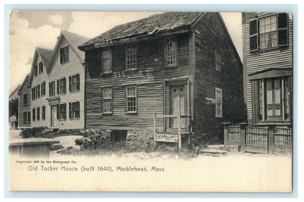 1905 Old Tucker House Marblehead Massachusetts MA Unposted Postcard