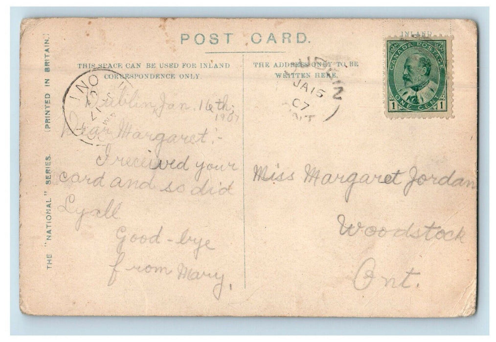 c1910 Langdale Pikes From Thrang Crag Ambleside United Kingdom UK Postcard