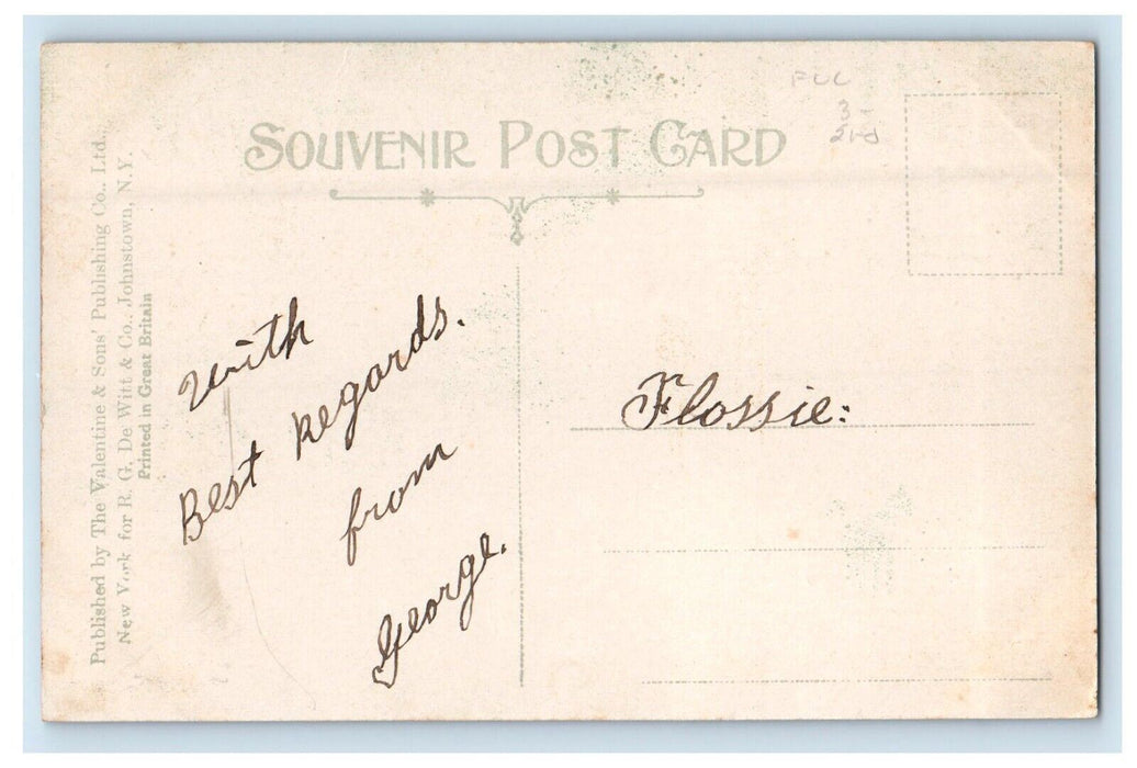 c1910's Winter Street Road View Horse Carriage Johnstown New York NY Postcard