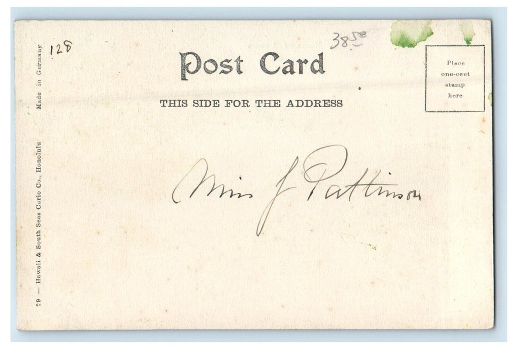 c1905 Dirt Road Street View Of Nuuanu Avenue Honolulu Hawaii HI Antique Postcard