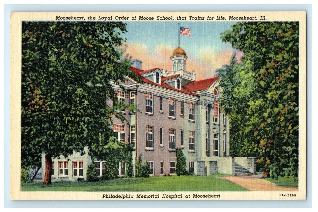 c1940s Philadelphia Memorial Hospital at Mooseheart Illinois IL Postcard