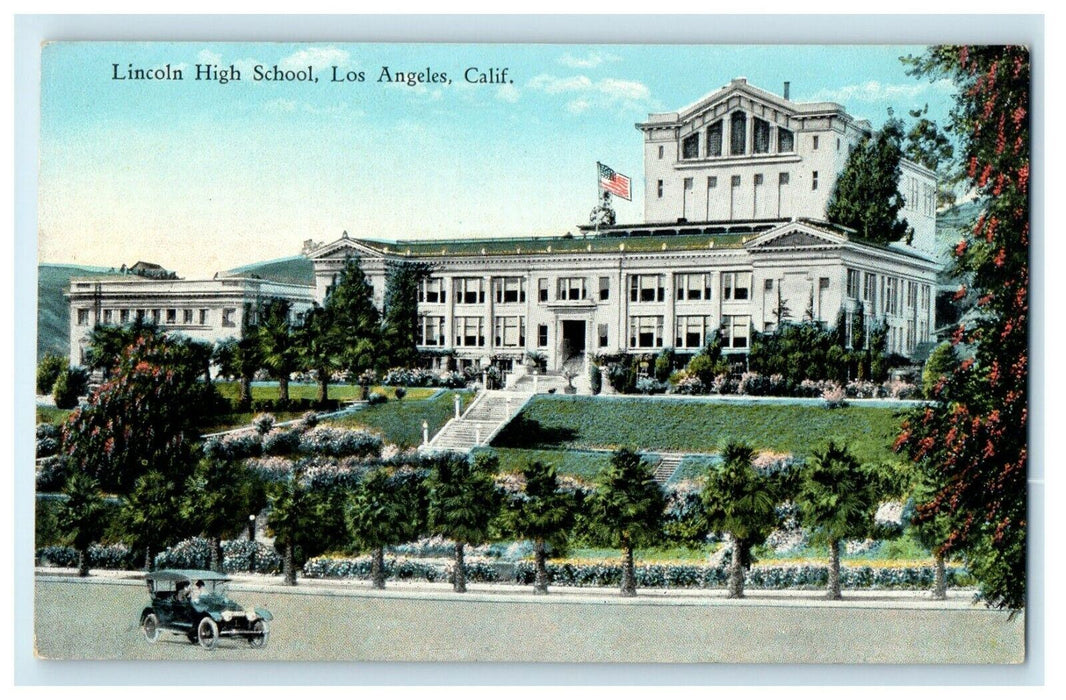 c1920's Lincoln High School, Los Angeles California CA Unposted Postcard