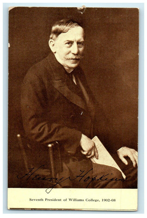 Henry Hopkins Seventh President Of Williams College Williamston MA Postcard