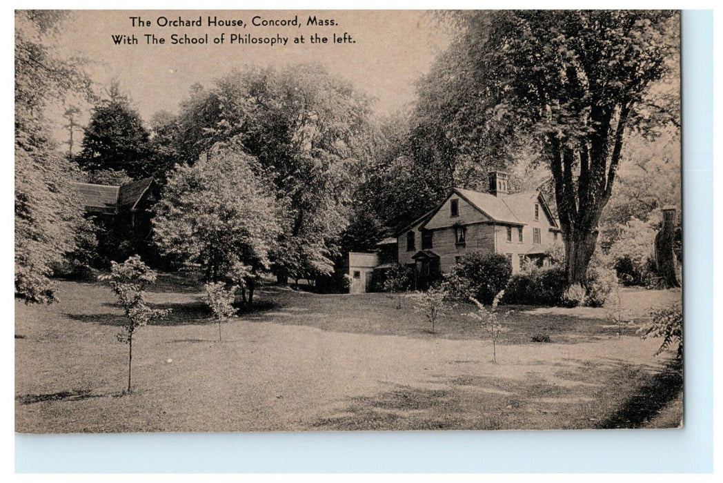 Orchard House Concord Massachusetts School Philosophy Antique Postcard