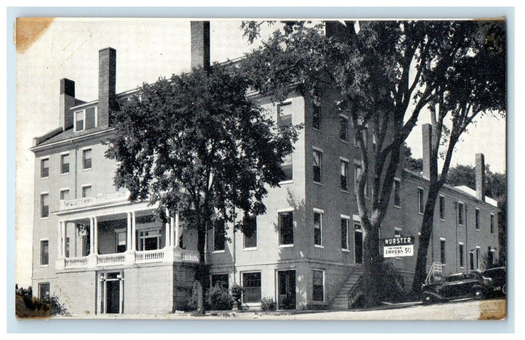 The Worster Hotel Inn And Restaurant Hallowell Maine ME Unposted Postcard