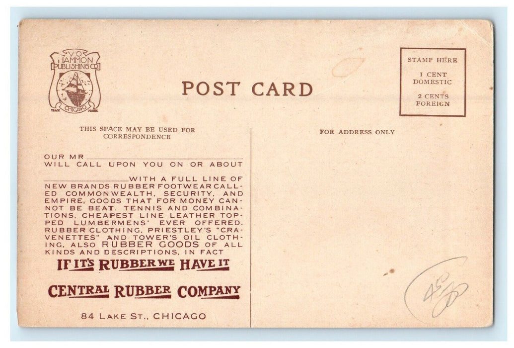 Chicago Illinois IL, Mineral Springs Pagoda Garfield Park Antique Postcard