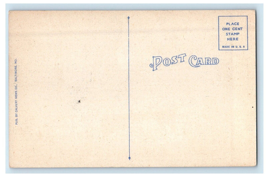 c1940's Post Chapel Army Military Medical Center Washington D.C. Postcard