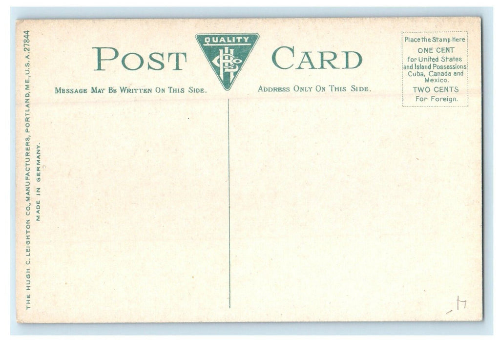 Catholic Church Street View East Weymouth Massachusetts MA Antique Postcard