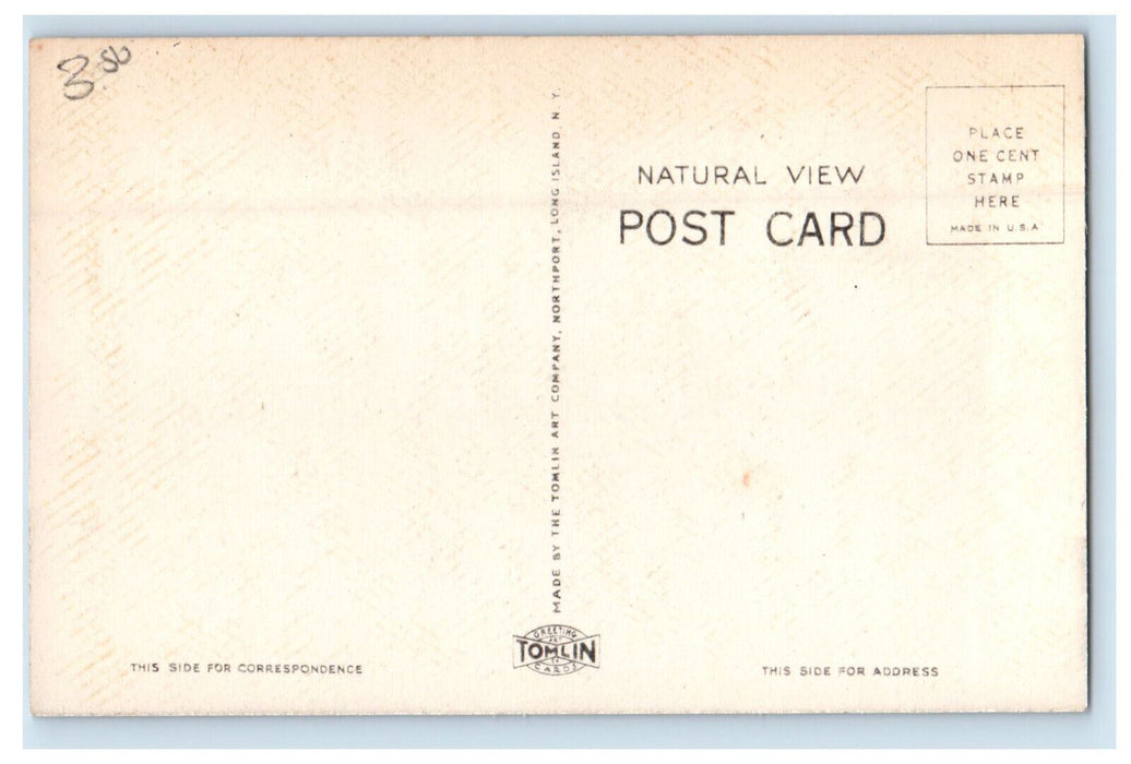 c1930 Community Church Montauk Long Island New York NY Natural View Postcard