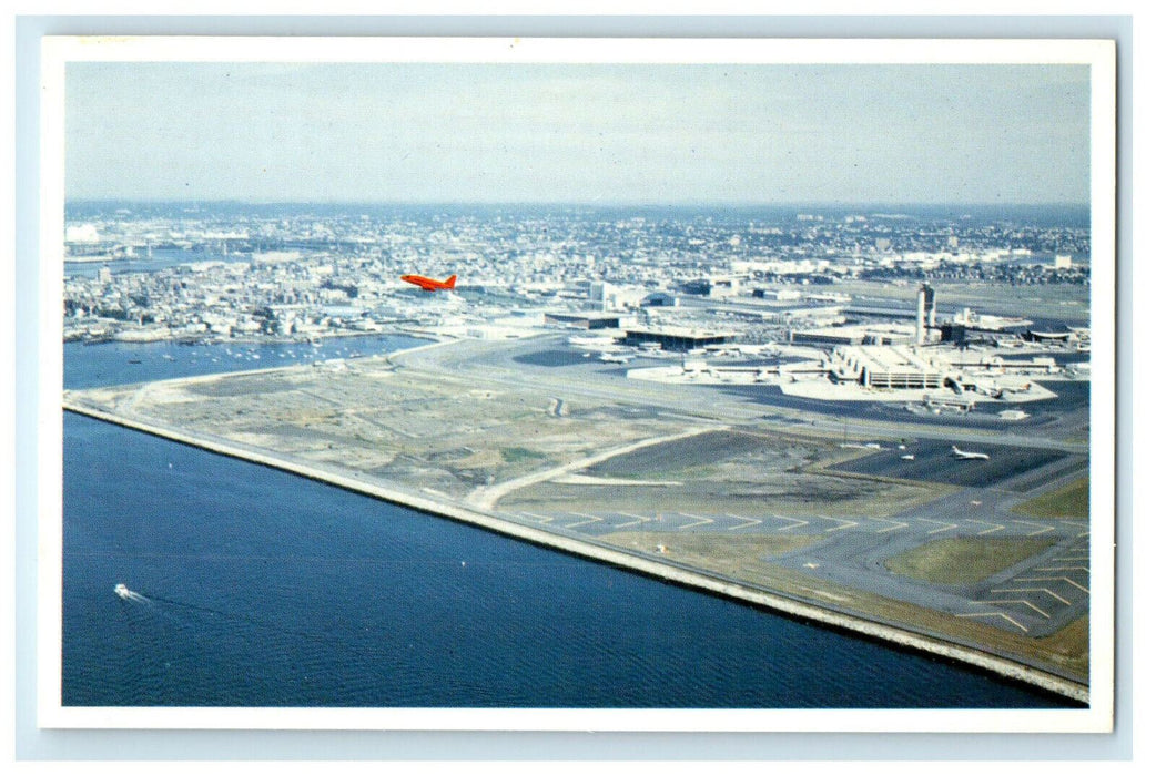 c1950s Logan International Airport Boston Massachusetts MA Posted Postcard