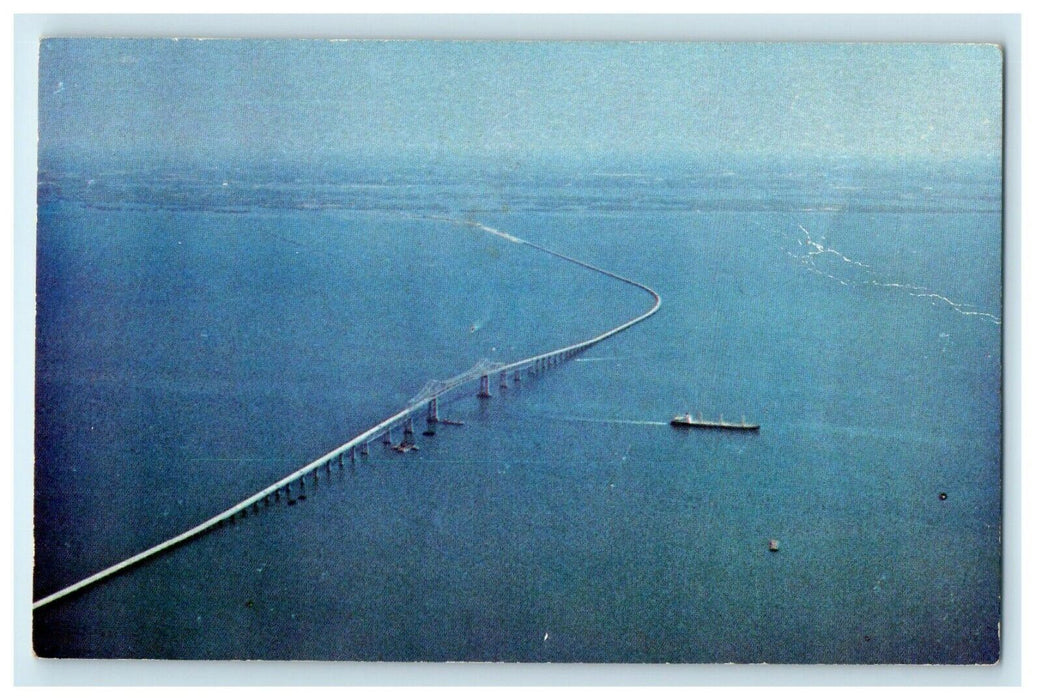 Aerial View Of Sunshine State Skyway Bridge Florida's West Coast FL Postcard
