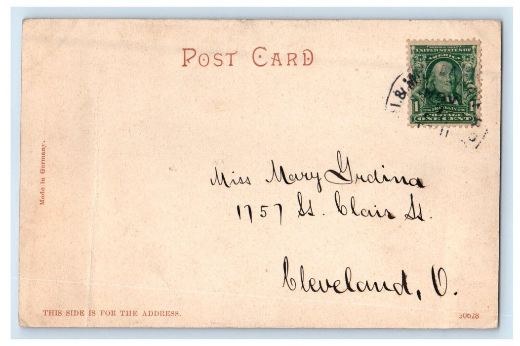 c1905 Polk Street Depot Station Street View Chicago Illinois IL Antique Postcard