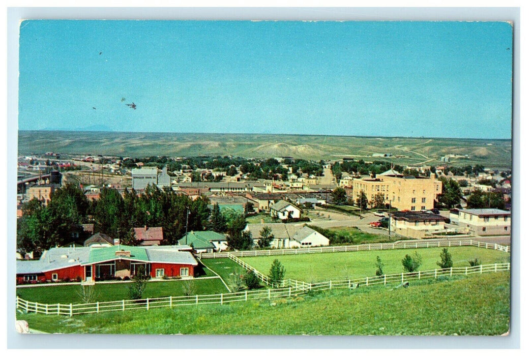 c1950's Panorama Of Shelby Montana MT Unposted Vintage Postcard