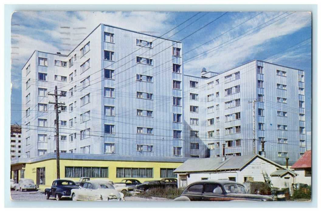 1954 Northward Building Fairbanks Alaska AK Classic Cars Postcard