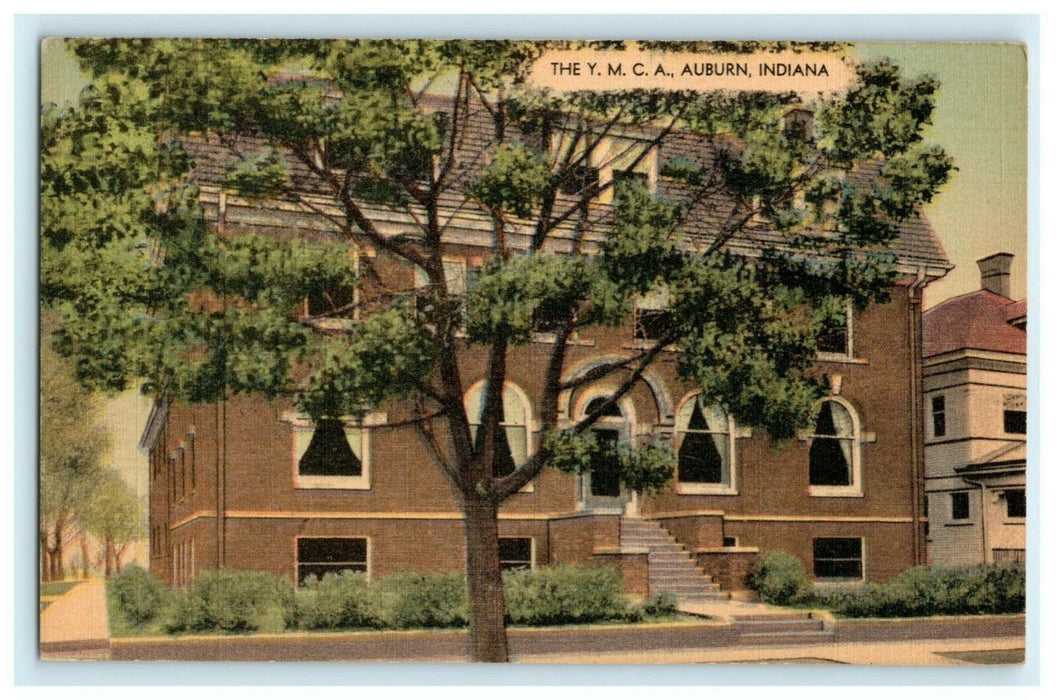 YMCA Auburn Indiana Sturgis Michigan Published 1930's Vintage Postcard