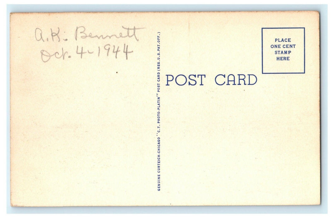 1944 Crystal Lake Corinth Mississippi MS Unposted Vintage Postcard