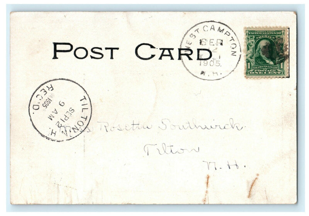 1905 Sunset Hill House Campton Village New Hampshire NH Posted Postcard