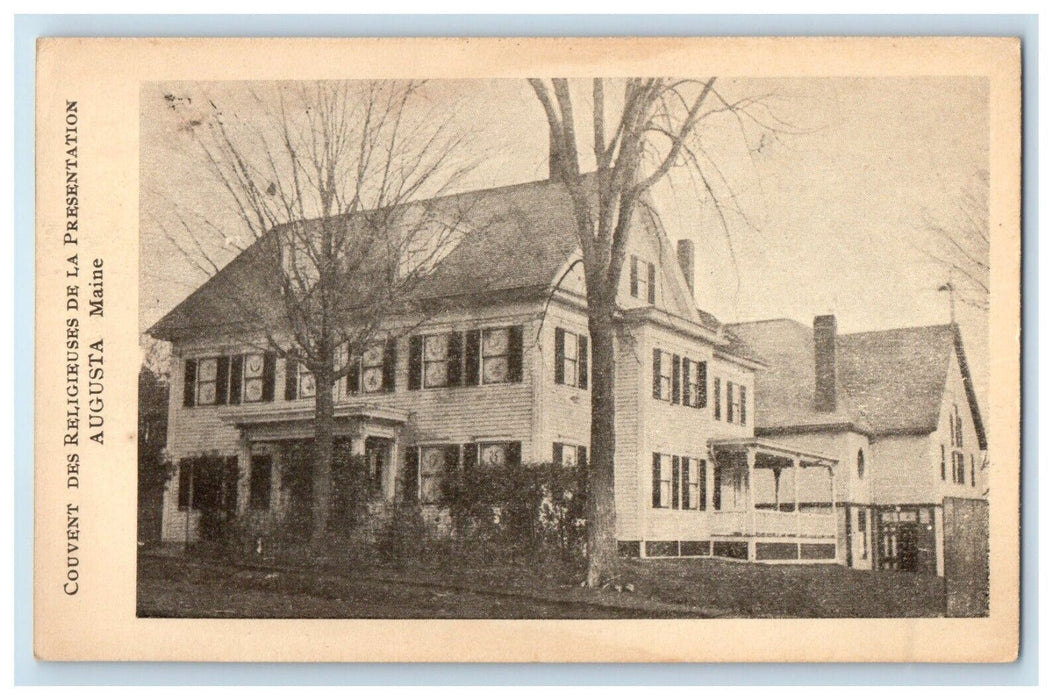 c1910's Couvent Des Religiesuses De La Presentation Augusta Maine ME Postcard